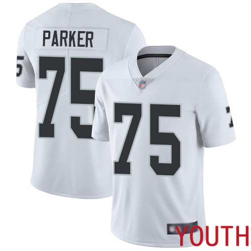Oakland Raiders Limited White Youth Brandon Parker Road Jersey NFL Football 75 Vapor Untouchable Jersey